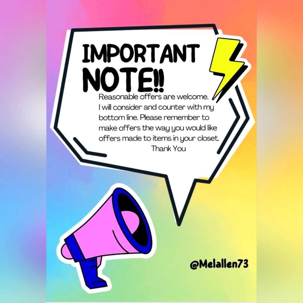 IMPORTANT NOTE!! PLEASE READ!!